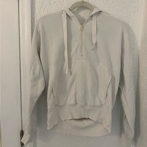 FP Movement by Free People Women's Cream Zip-Up Sweater